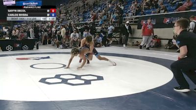 113 lbs Cons. Sub-rd Of 16 - Gavyn DeCol, Utah vs Carlos Rivera, New York