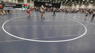 165 lbs Cons. Semis - Emerson Tjaden, Lawrence Elite Wrestling Club vs Don Beaufait, Michigan