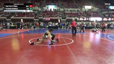 95 lbs Cons. Semi - Nayton O`Neill, Silver Valley Wrestling Club vs Kyson Haskell, Moorcroft Mat Masters