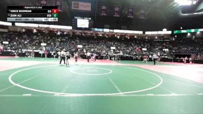 75 lbs Quarterfinal - Zain Ali, WSW1 vs Vince Bowman, MIRA