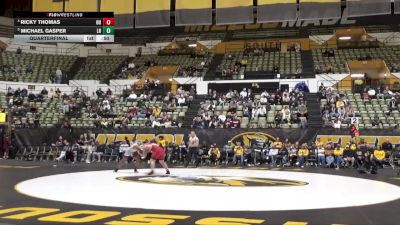 285 lbs Quarterfinal - Michael Gasper, Little Rock vs Ricky Thomas, Oklahoma