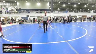 66 lbs Semifinal - John (lj) Slokovitz, Williamsburg WC vs Logan Littman, Great Neck Wrestling Club