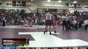 285 lbs 11th Place Match - Ivan Delgado, Des Moines Lincoln vs Reid Huntley, Clarion-Goldfield-Dows