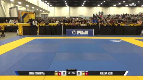 Malena Aoun vs Emily Lynn Leyva 2025 World IBJJF Jiu-Jitsu No-Gi Championship