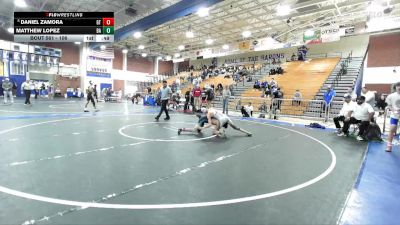 106 lbs Cons. Round 4 - Daniel Zamora, Grand Terrace vs Matthew Lopez, Bishop Amat