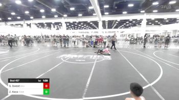 64 lbs Quarterfinal - Sadie Sweat, Kalispell WC vs Zanyah Keys, Team Aggression