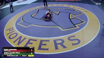 Cons. Round 2 - Ruby VanHorn, Crete Girls vs Emma-Claire Fritz, Fremont Girls