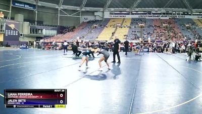 101 lbs Placement Matches (16 Team) - Jalen Bets, Grand View vs Liana Ferreira, Southern Oregon University