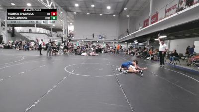 138 lbs Round 2 (6 Team) - Evan Jackson, LBWC vs Frankie Spagnola, Iron Horse White