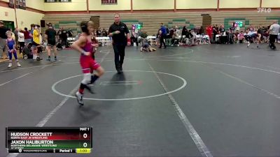 60 lbs Round 1 - Hudson Crockett, North East Jr Wrestling vs Jaxon Haliburton, Northern Delaware Wrestling Academy