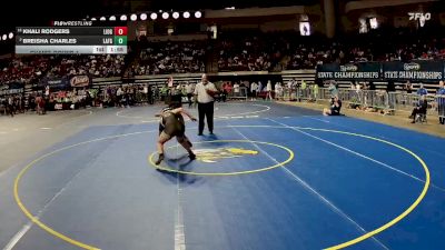 G 145 lbs Champ. Round 1 - Khali Rodgers, Live Oak Girls vs Breisha Charles, Lafayette Girls
