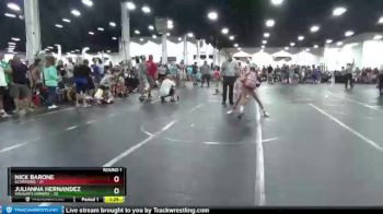 110 lbs Round 1 (8 Team) - Nick Barone, Scorpions vs Julianna Hernandez, Vougar`s Honors