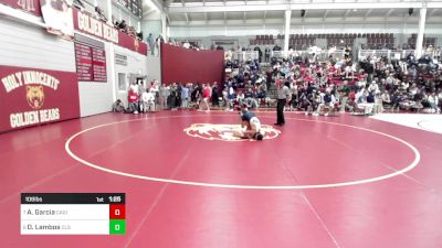 106 lbs Round Of 16 - Andres Garcia, Cardinal Gibbons vs Dino Lambos, Charlotte Latin