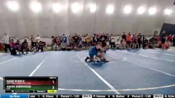 148 lbs Cons. Round 2 - Gage Eckels, Indy West Wrestling Club vs Gavin Sherwood, LOG