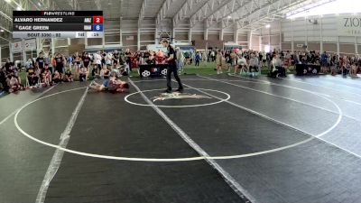 92 lbs Cons. Round 4 - Alvaro Hernandez, Arizona vs Gage Green, Idaho
