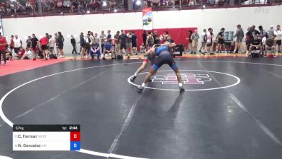 57 kg Round Of 32 - Charlie Farmer, West Point Wrestling Club vs Nicholas Gonzalez, Air Force Regional Training Center