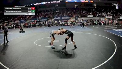 D 1 106 lbs Cons. Semi - Anthony Carrion, Lafayette vs Jagger Martinez, St. Paul`s