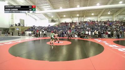 144 lbs Cons. Round 1 - Leonardo Landini, Regis Jesuit HS vs Caleb Carrier, Olympus
