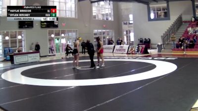 145 lbs Cons. Round 2 - Haylie Briscoe, William Jewell College vs Dylen Ritchey, Fort Hays State