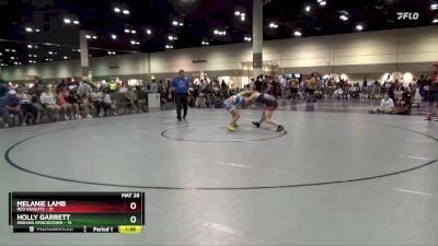 135 lbs Semis & 1st Wrestleback (8 Team) - Melanie Lamb, Red Knights vs Holly Garrett, Indiana Smackdown