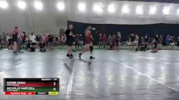 155 lbs Cons. Round 3 - Nicholas Hartzell, Perrysburg vs Satbir Singh, Brownsburg