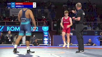92 kg 1/2 Final - Darius Kiefer, Germany vs Cody Merrill, United States