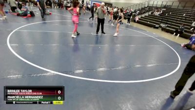 120 lbs 7th Place Match - Marciella Hernandez, Toss Em Up Wrestling Academy vs Brinlee Taylor, McAlester Youth Wrestling Club