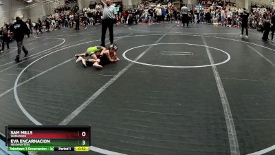 55 lbs Champ. Round 2 - Eva Encarnacion, Headhunters vs Sam Mills, Warhawks