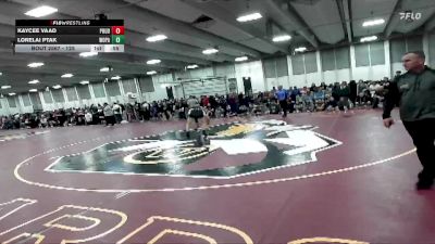 125 lbs Cons. Round 3 - Kaycee Vaad, Poudre vs Lorelai Ptak, Woodland Park