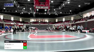 100 lbs Rr Rnd 3 - Kayei Parish, Searcy High School vs Taylor Fox, McAlester High School Girls