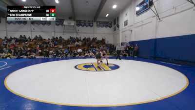 124 lbs Champ. Round 2 - Leo Champagne, Davis vs Grant Langstaff, Granada