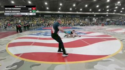 150 lbs Cons. Round 1 - Peyton Forsberg, Chadron Junior Wrestling Club vs Gideon DeGracia, Individual