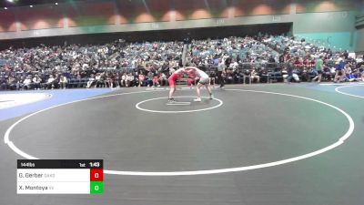 144 lbs Round Of 64 - Griffin Gerber, Oakdale vs Xzavier Montoya, Volcano Vista