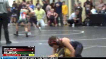 68 lbs Round 2 - Cody DeLancey, Northern Delaware WA vs Owen Macoff, Legacy Dragons