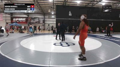 74 kg Champ. Rd Of 256 - Kevon Russell, Warrior Regional Training Center vs Owen Hicks, West Point Wrestling Club