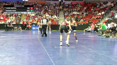 1A-126 lbs Cons. Round 2 - Mason Fogt, Hudson vs Cade Happel, Lisbon