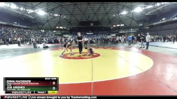 127 lbs Quarterfinal - Zoe Grishko, Team Real Life Wrestling vs Emma Mackenzie, CNWC Concede Nothing Wrestling Club