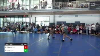 120 lbs Semifinal - Brandon Higgins, UNATTACHED vs Fletcher King, Level Up