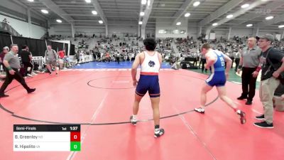 160 lbs Semifinal - Boeden Greenley, ND vs Rafael Hipolito, VA