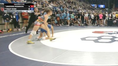130 lbs Quarters - Anastasia Rodnikova, Illinois vs Finley Evjen, South Dakota