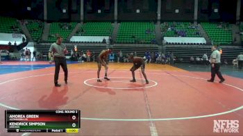 152 lbs Cons. Round 2 - Amorea Green, Alexandria HS vs Kendrick Simpson, Lincoln