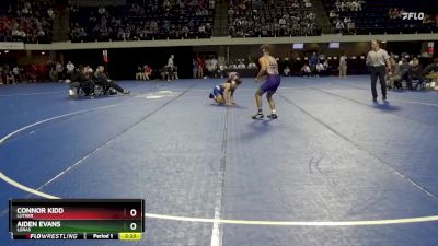 133 lbs Quarterfinal - Connor Kidd, Luther vs Aiden Evans, Loras