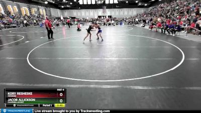 113 lbs Cons. Round 4 - Kory Resheske, Mosinee vs Jacob Allickson, Campbellsport