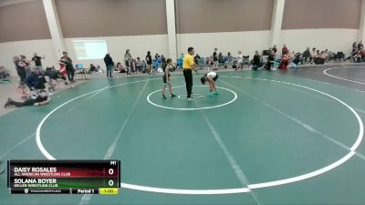 55-62 lbs Round 3 - Solana Boyer, Keller Wrestling Club vs Daisy Rosales, All American Wrestling Club