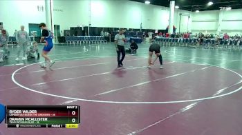 190 lbs Champ Round 1 (16 Team) - Draven McAllister, Team Michigan Blue vs Ryder Wilder, Camden Outsiders The Greasers