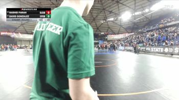 Boys 2A 120 lbs Champ. Round 1 - David Gonzalez, East Valley (Yakima) vs Rashid Farah, Black Hills
