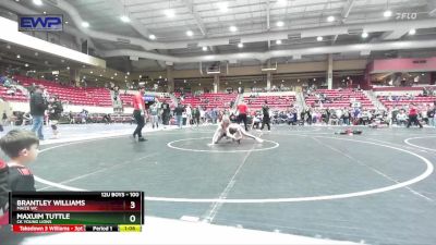 100 lbs Quarterfinal - Maxuim Tuttle, CK Young Lions vs Brantley Williams, Maize WC