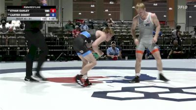 61 lbs Champ. Round 2 - Ethan Oakley, Tar Heel Wrestling Club vs Carter Dibert, Atreus Wrestling Club