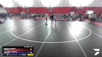 80 lbs Semifinal - Giana Grabot, Wisconsin vs Madisen Spaeth, Wisconsin