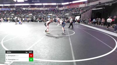 192 lbs Round Of 16 - Jed Simpson, El Dorado Springs vs Cole Compton, Andover Wrestling Club